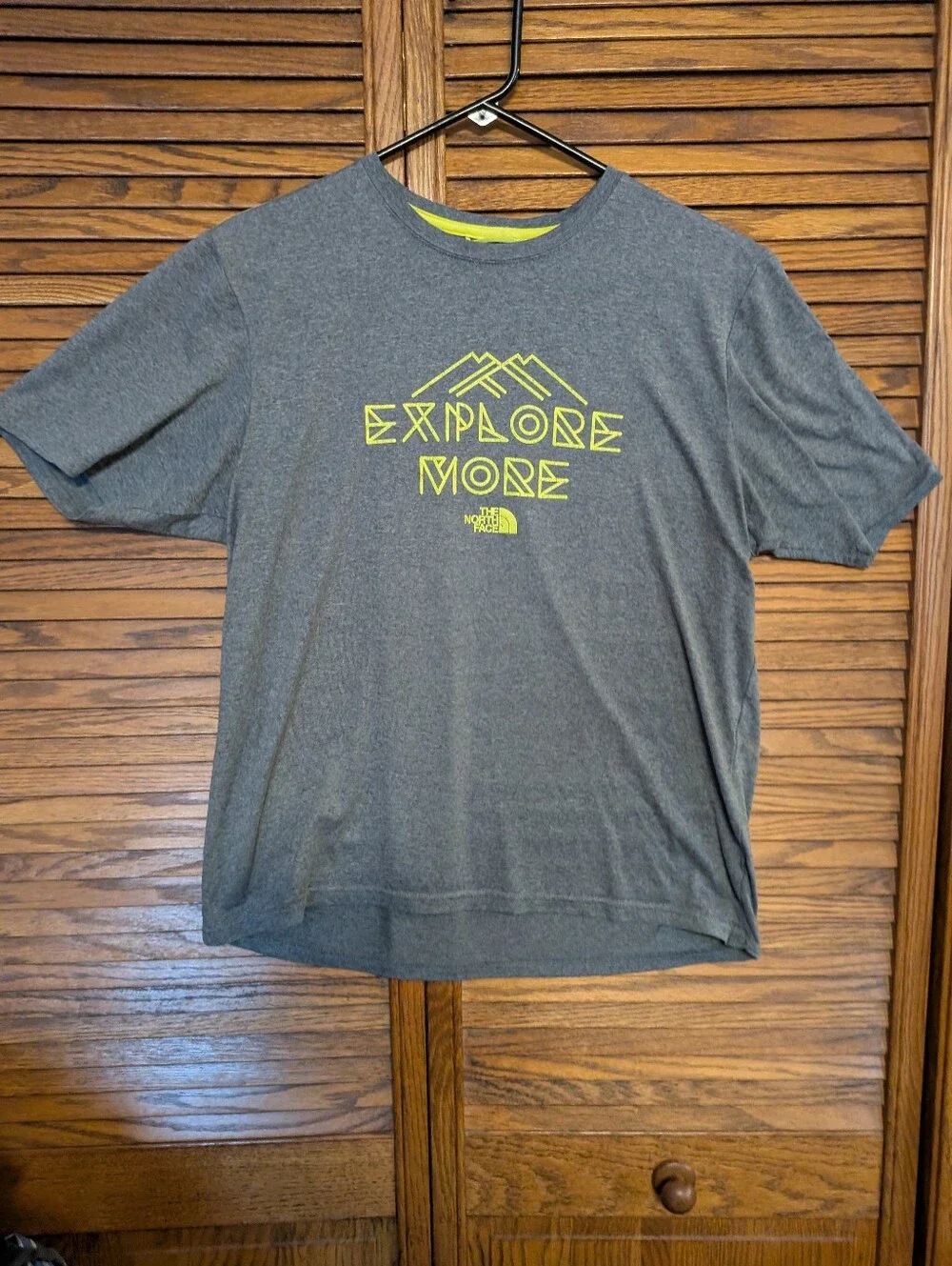 The North Face Men's Gray T-shirt Explorer More Size Medium